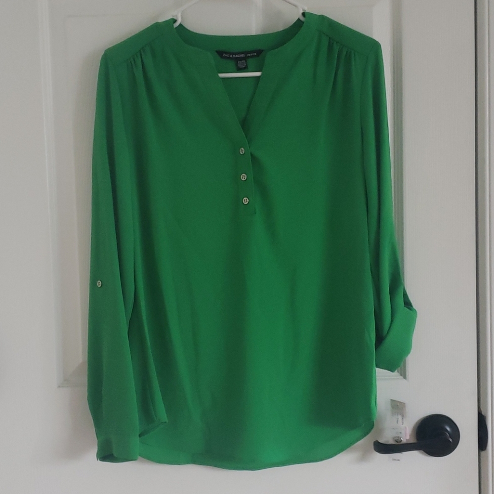 NWT Zac & Rachel Tuni Popover Blouse